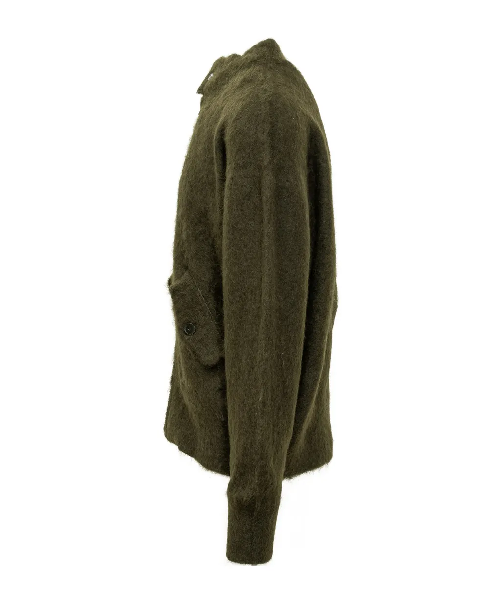 Brushed-Effect Cardigan