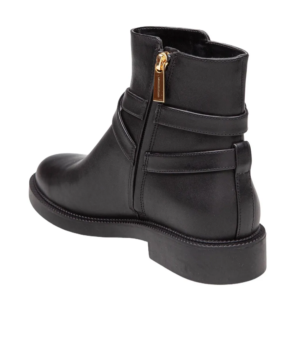 Michael Kors Abigail Logo Plaque Ankle Boots