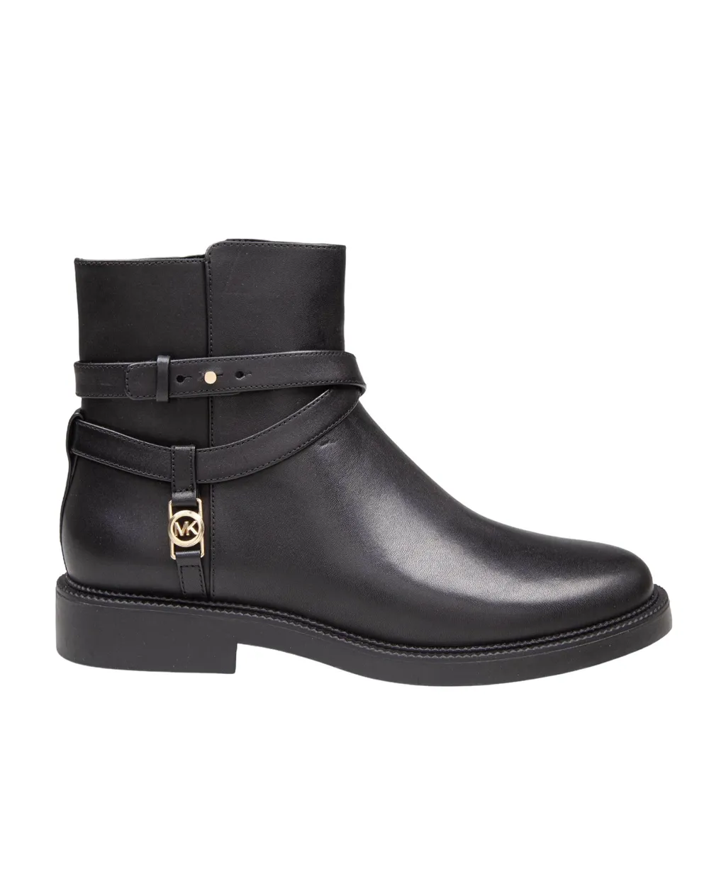 Michael Kors Abigail Logo Plaque Ankle Boots