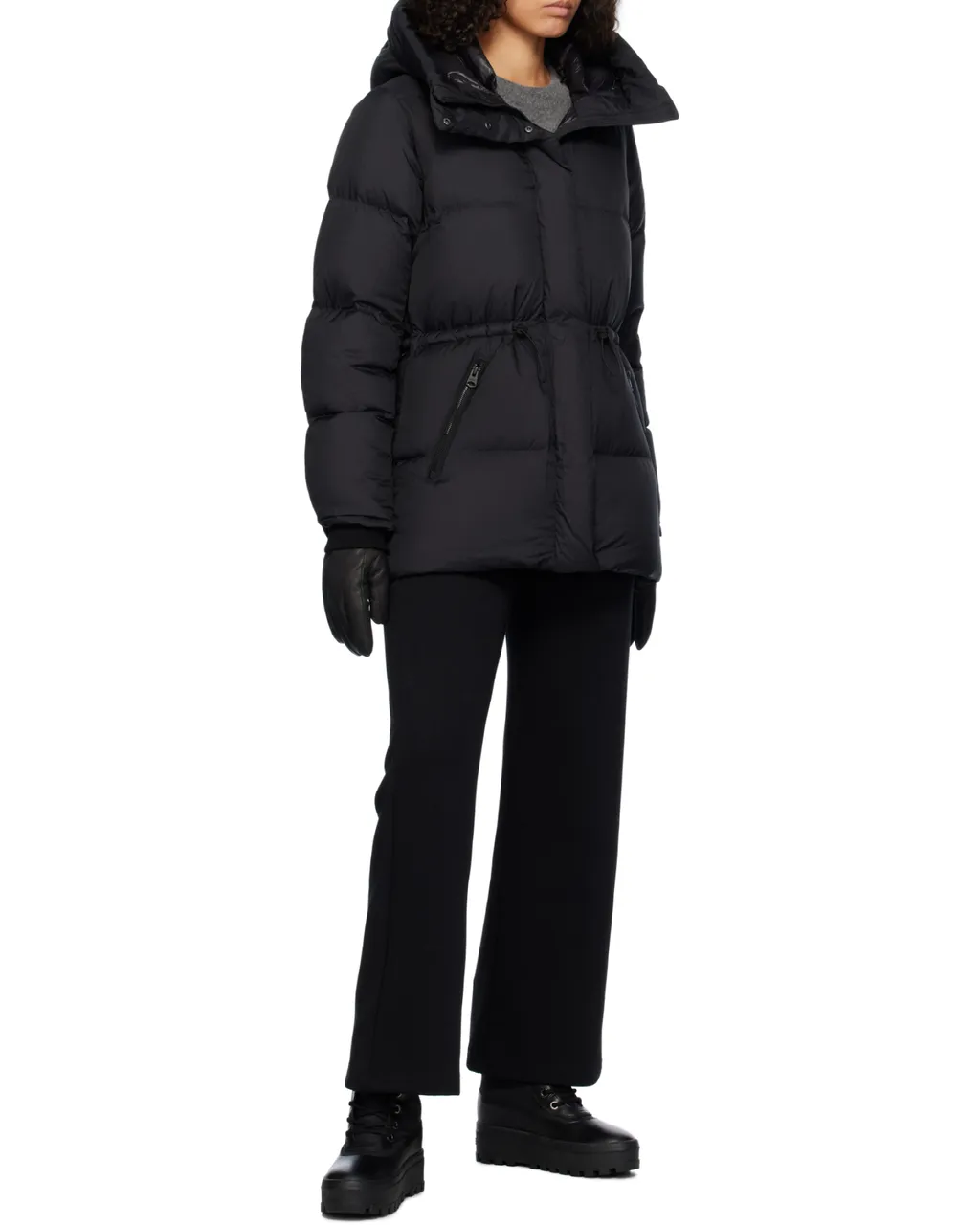 Long-Sleeved Down Jacket