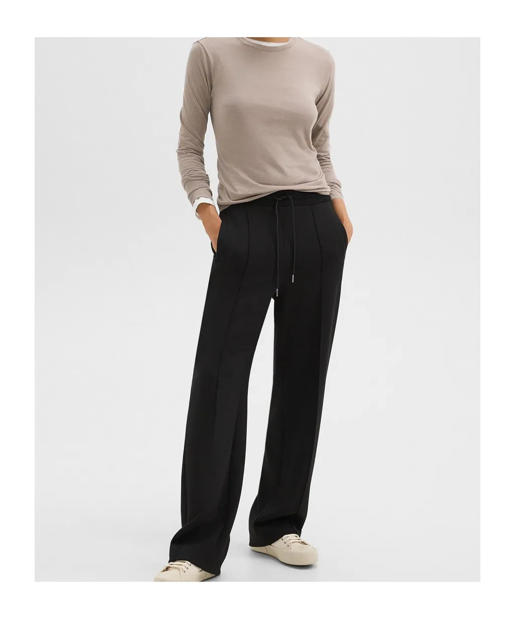 Theory High Waist Drawstring Track Pants