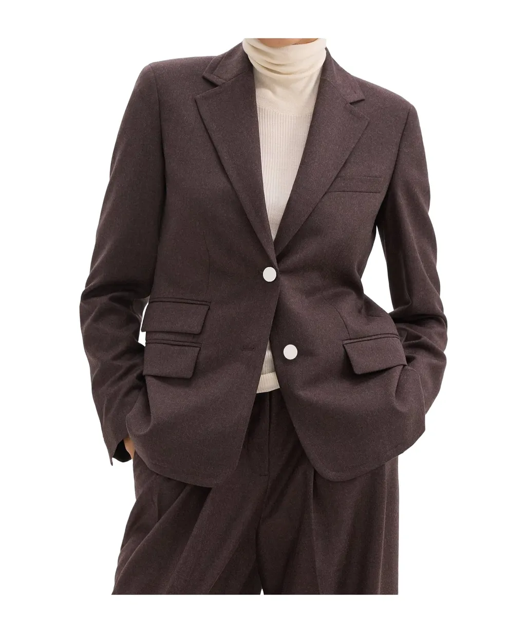Long-Sleeved Suit Coat