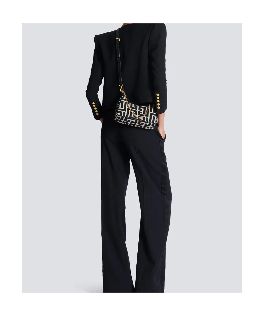 Balmain B-Army Monogrammed Shoulder Bag