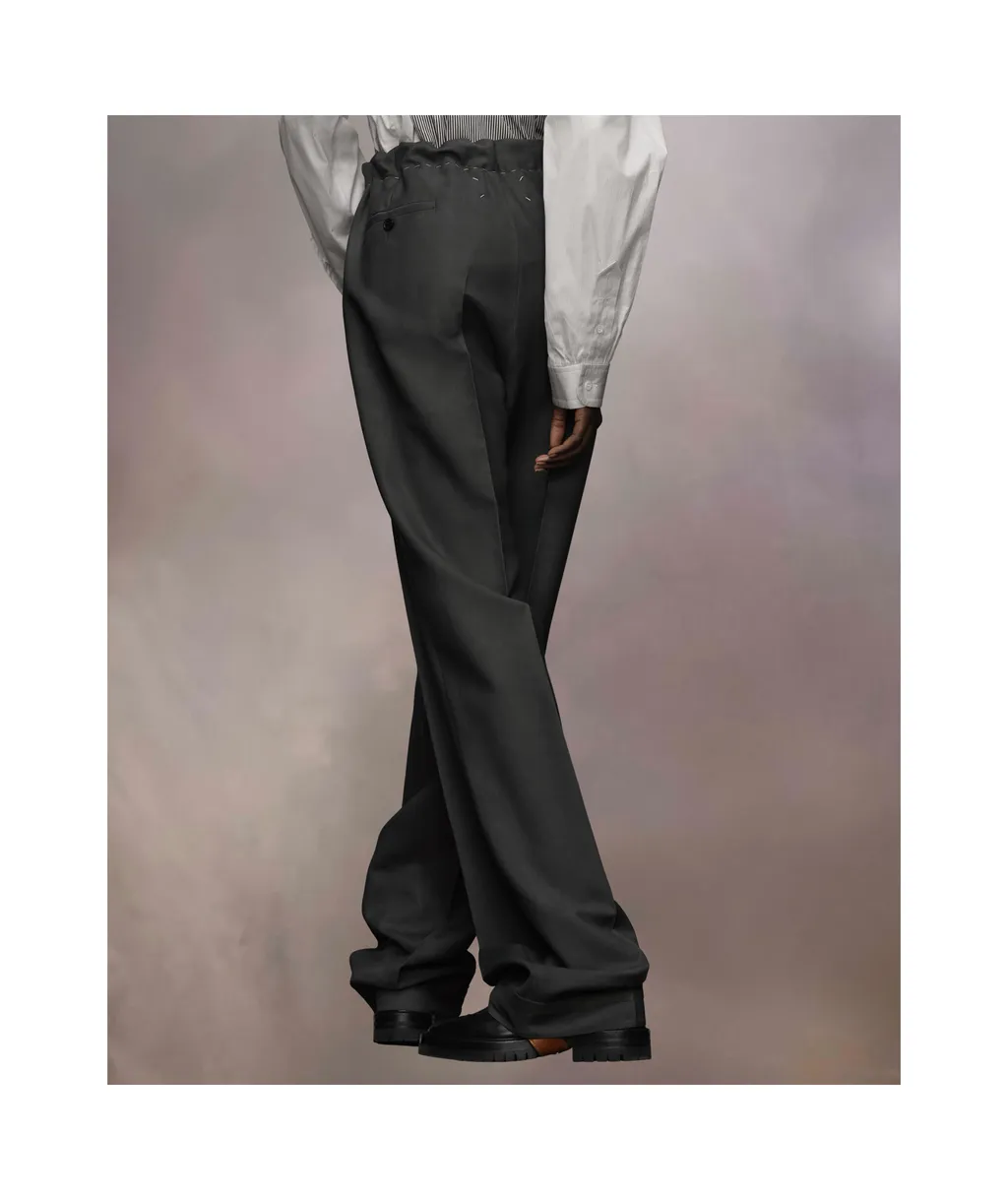 Maison Margiela Drawstring Straight-Leg Trousers