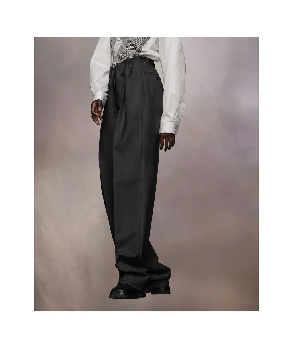Maison Margiela Drawstring Straight-Leg Trousers