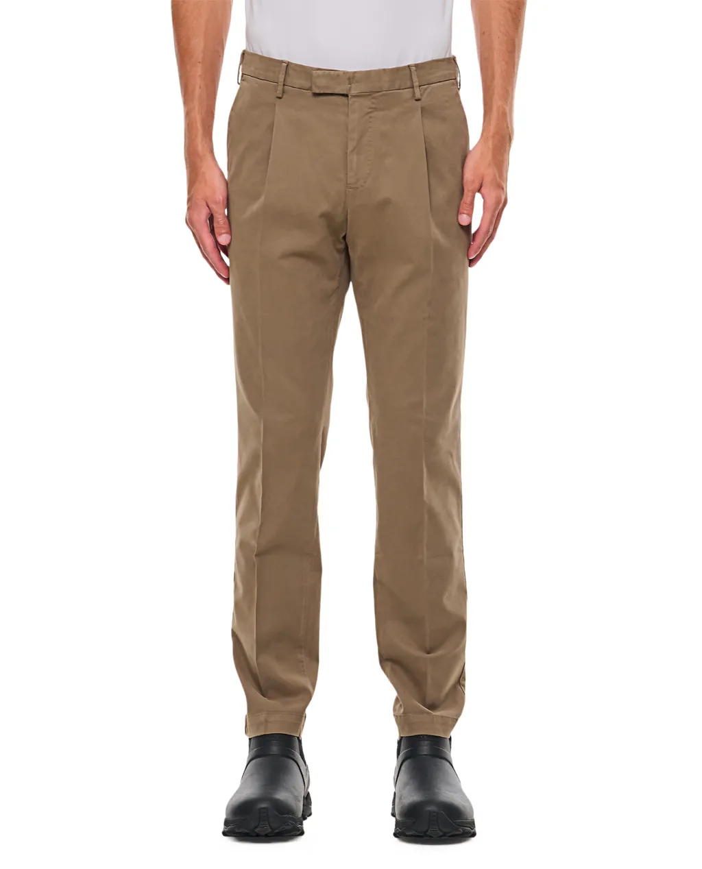 Belt-Loop Casual Pants