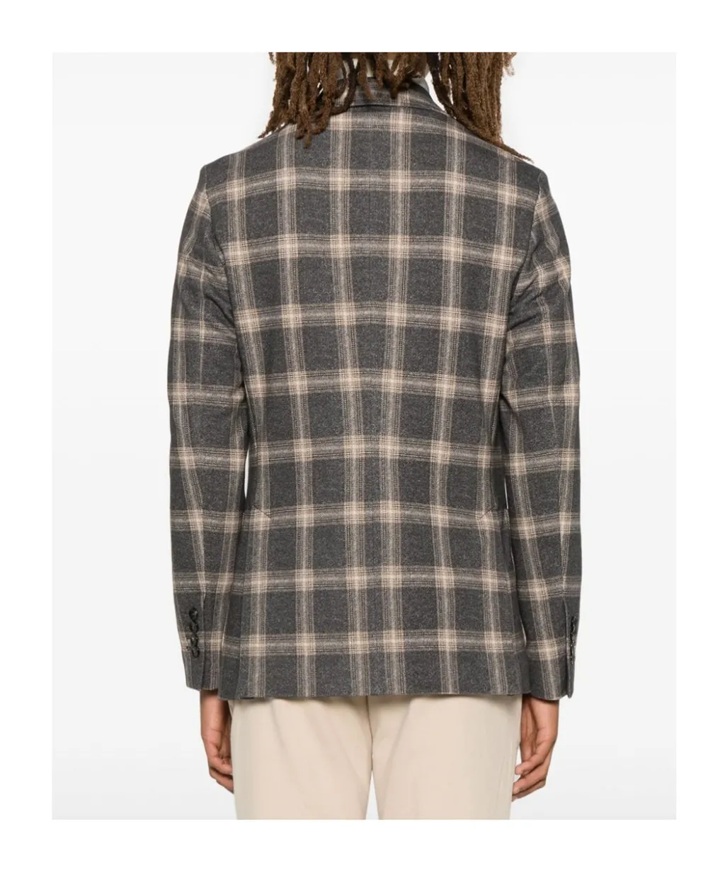 Plaid-Check Blazer