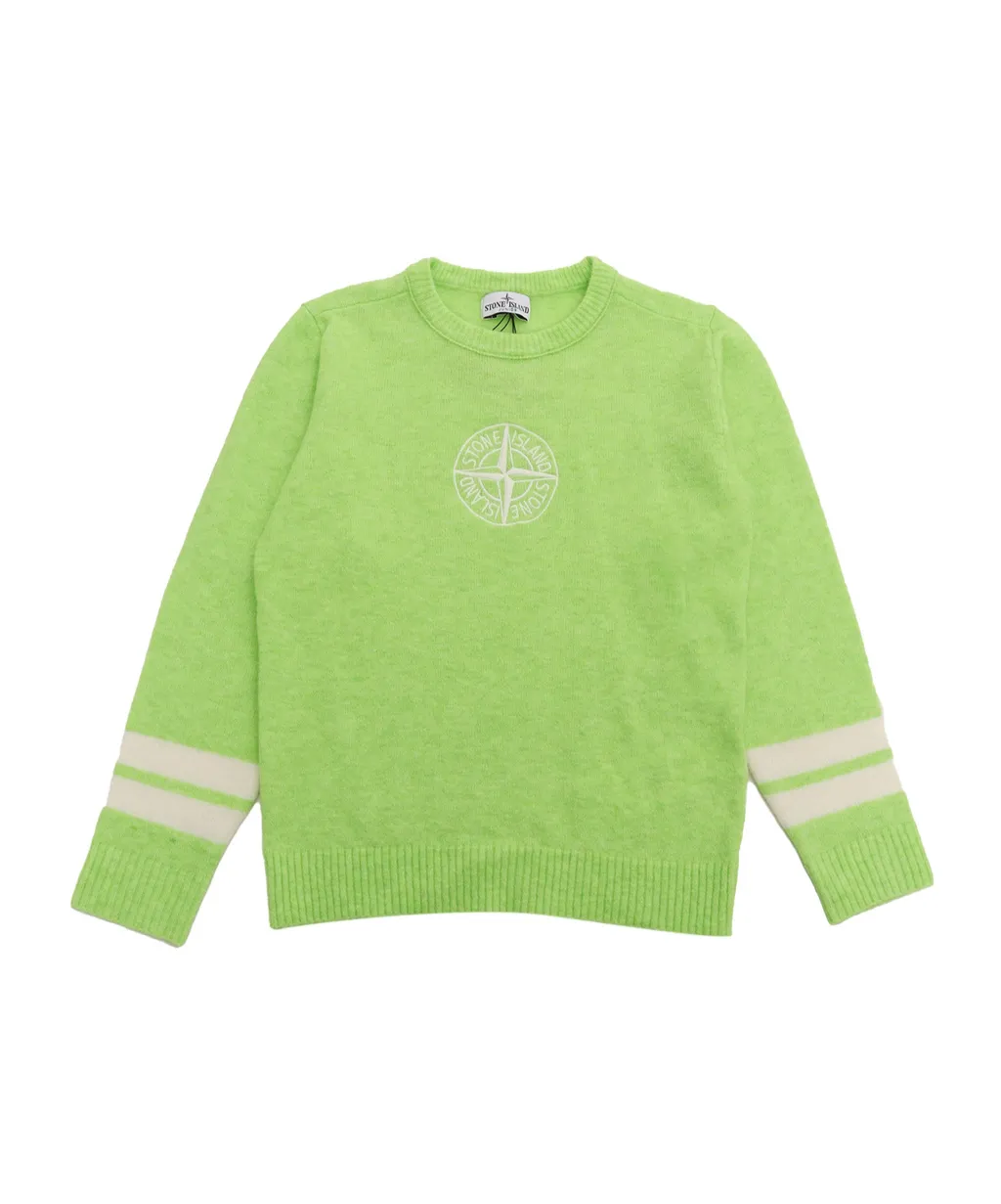 Stone Island Junior Compass Embroidered Crewneck Jumper