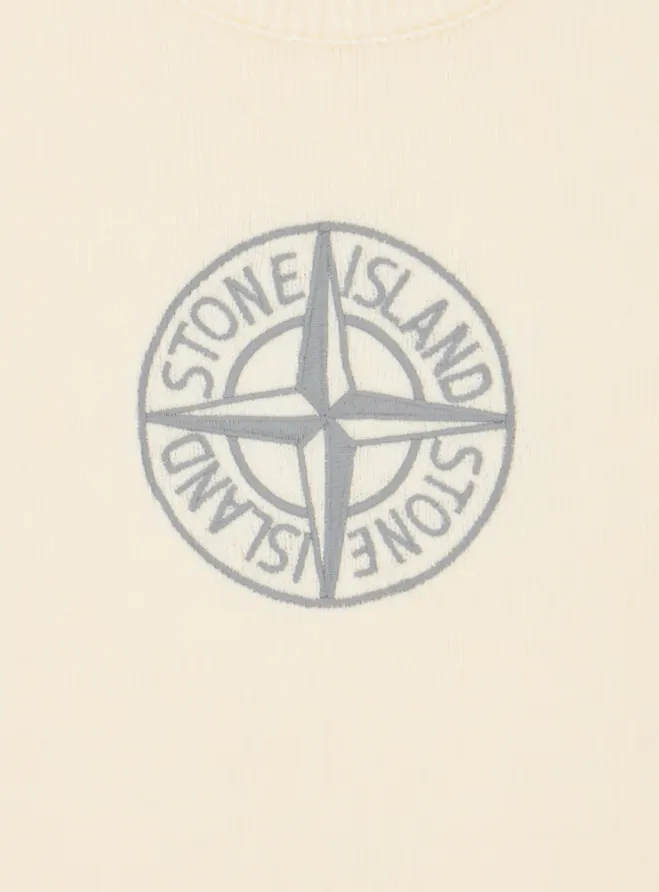 Stone Island Junior Compass Embroidered Crewneck Jumper