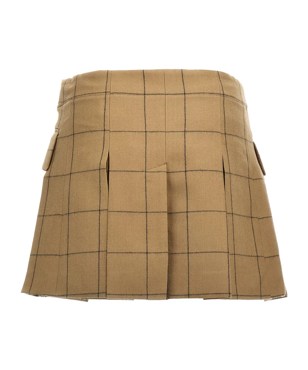 Sacai Windowpane Checked Bermuda