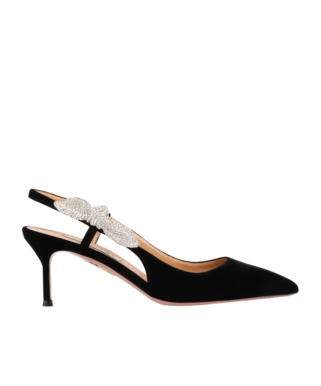 Aquazzura Very Bow Tie Embellished Pumps