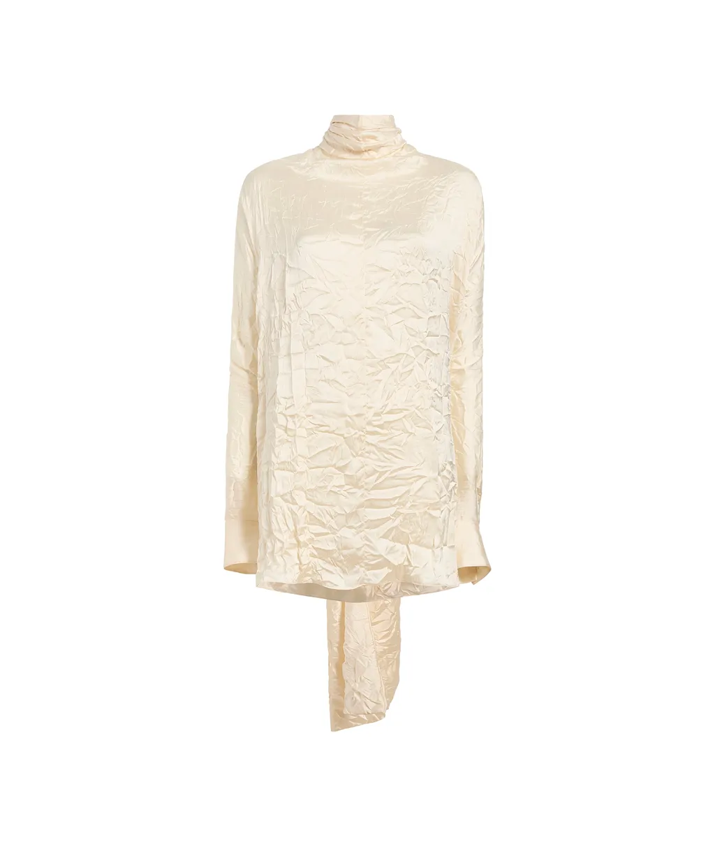 Khaite Bex V-Neck Straight Hem Blouse