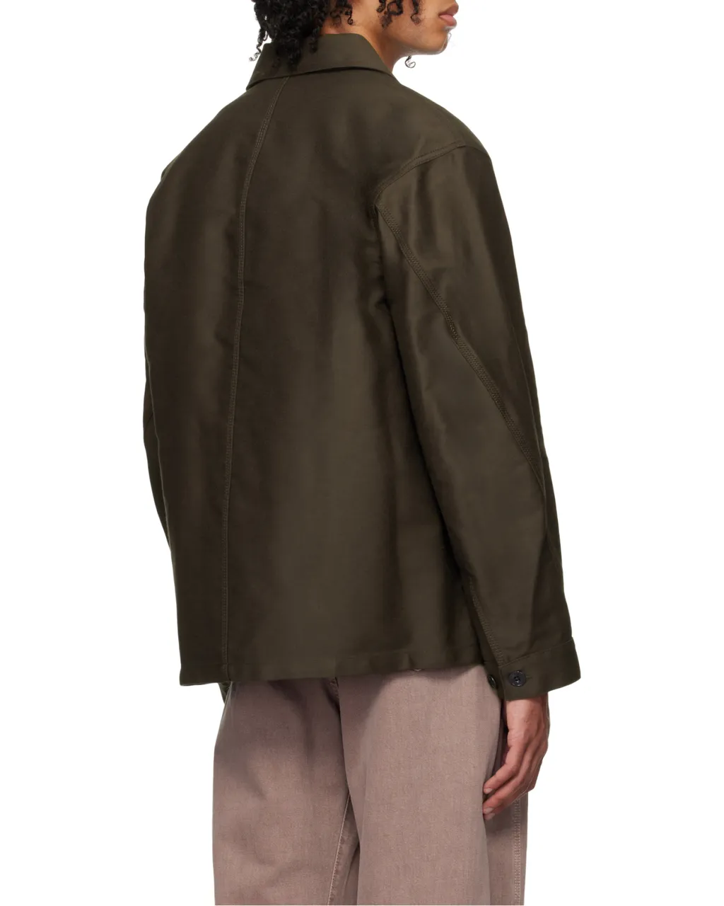 Lemaire Single-Breasted Straight Hem Shirt Jacket