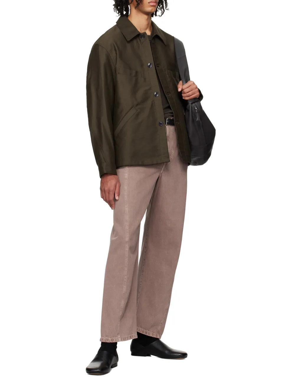Lemaire Single-Breasted Straight Hem Shirt Jacket