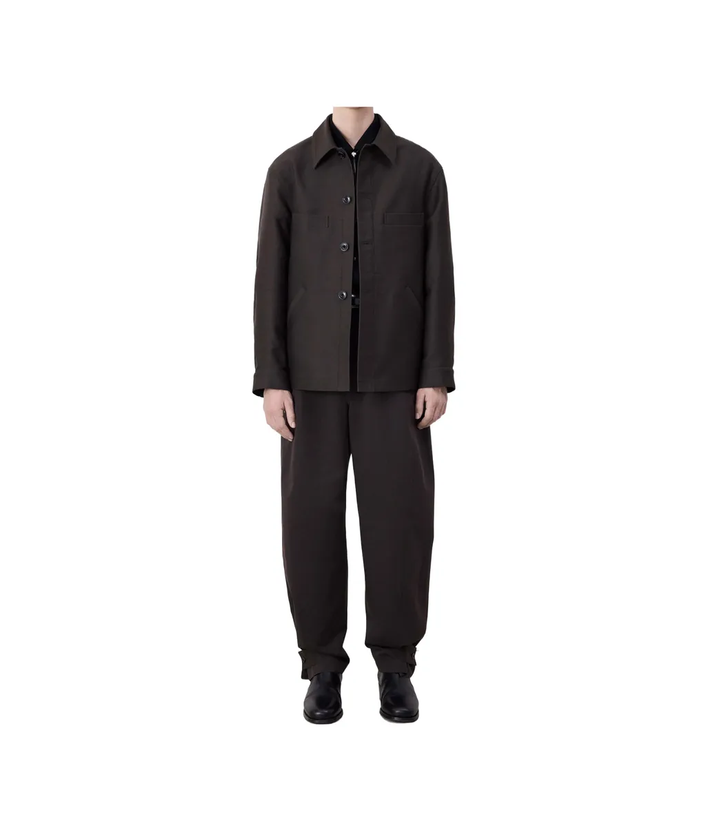 Lemaire Single-Breasted Straight Hem Shirt Jacket