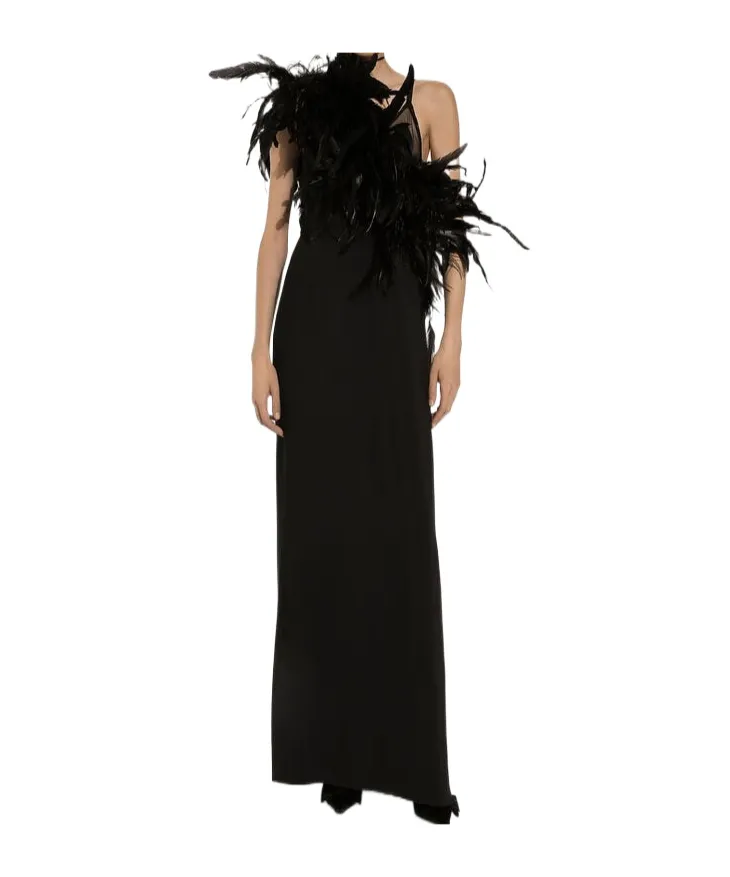 Dolce & Gabbana One-Shoulder Stretch Cady Dress
