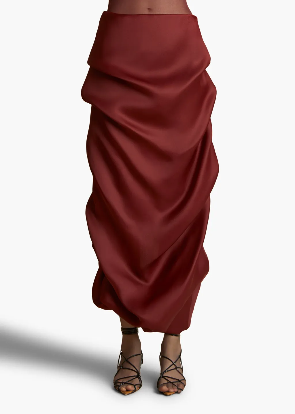 Khaite Olula Satin Skirt