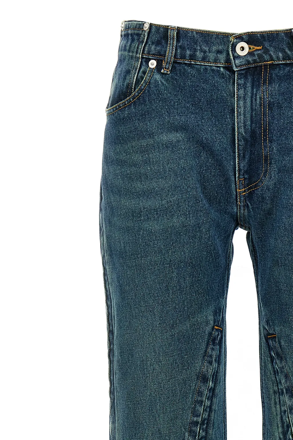 Y/Project Faded Effect Flared Jeans