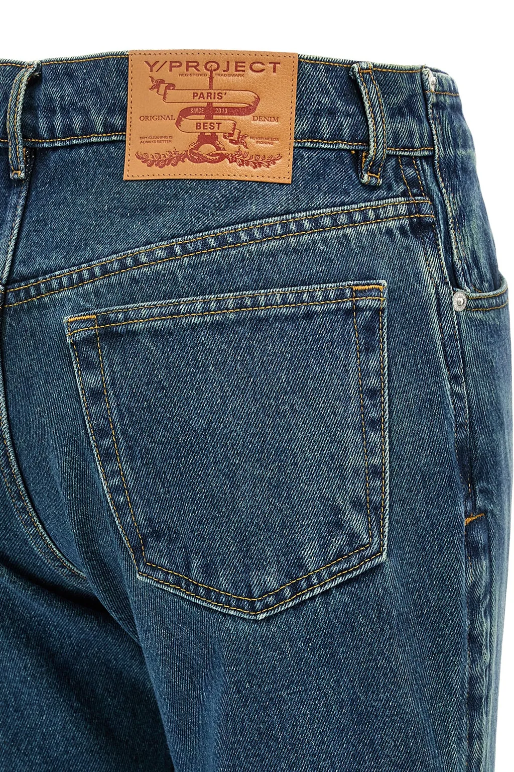 Y/Project Faded Effect Flared Jeans