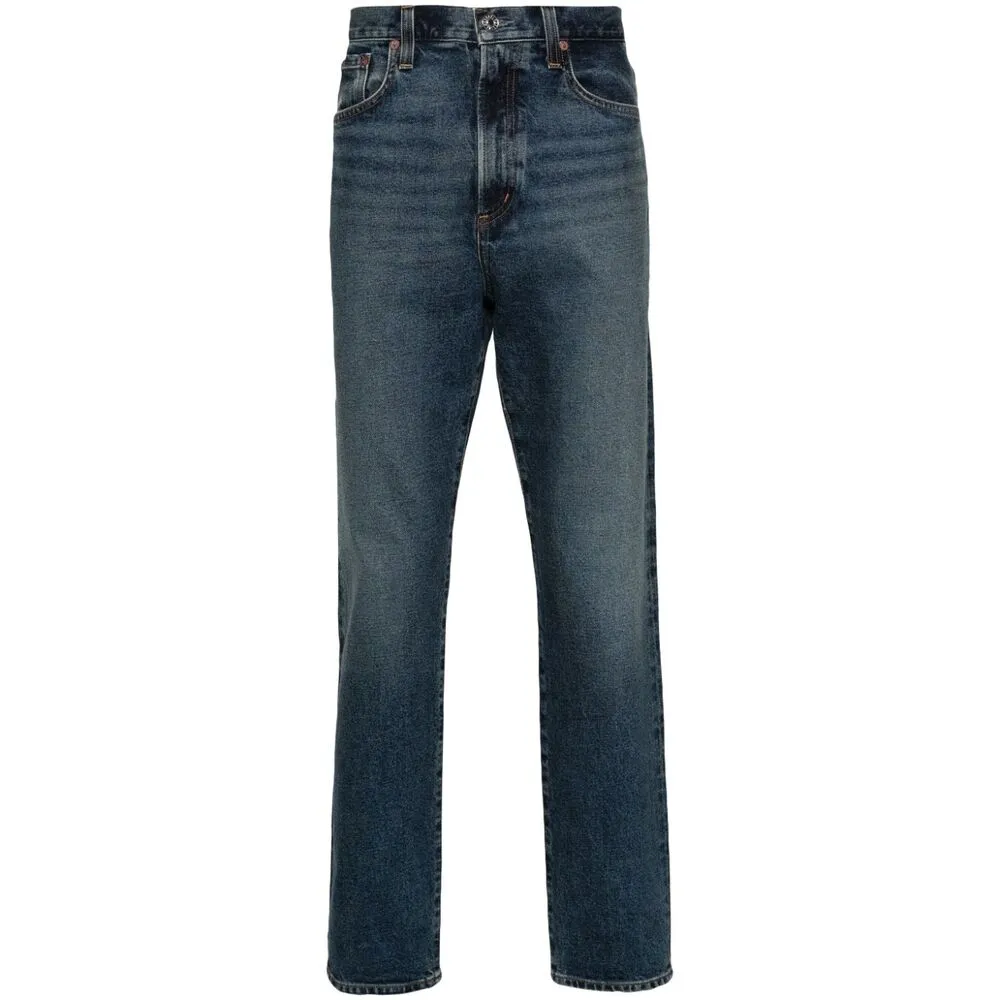 Agolde Stonewashed Tapered Leg Jeans