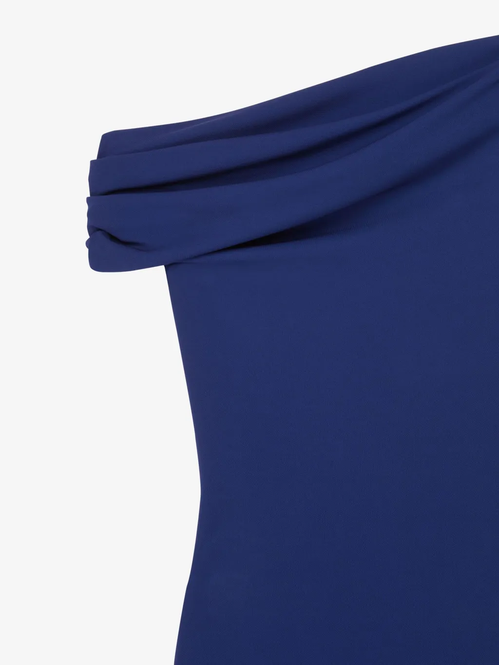 Asymmetric Draped Dress In Crepe