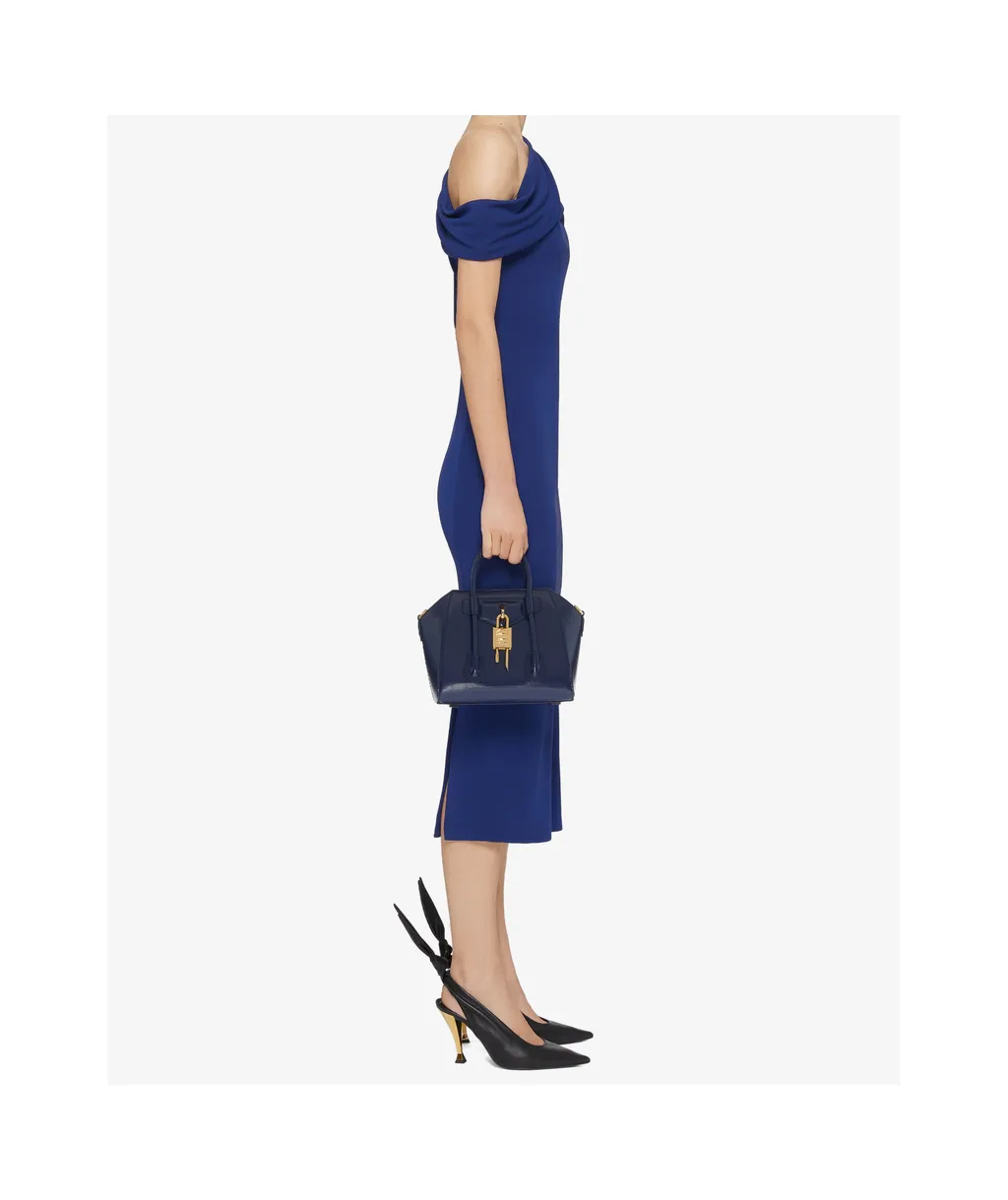 Asymmetric Draped Dress In Crepe