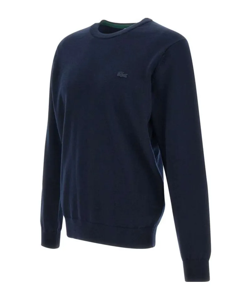 Lacoste Logo Patch Crewneck Knitted Jumper