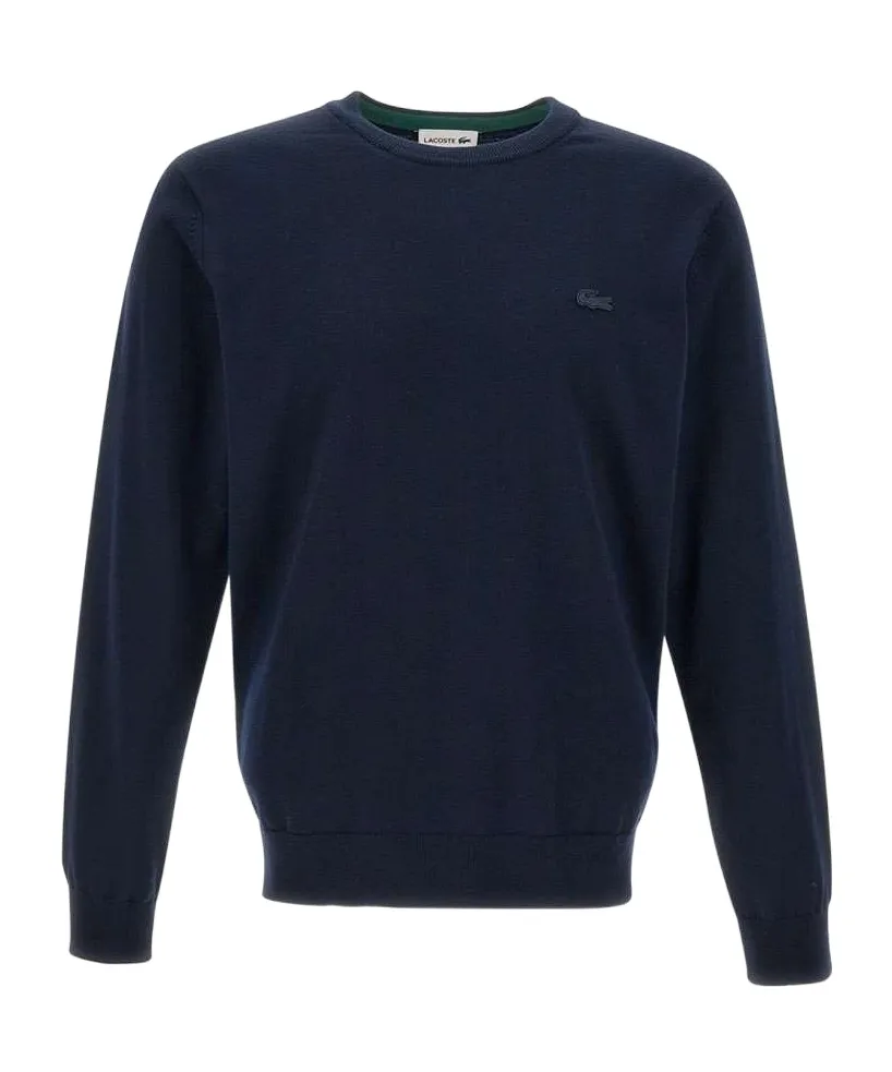 Lacoste Logo Patch Crewneck Knitted Jumper