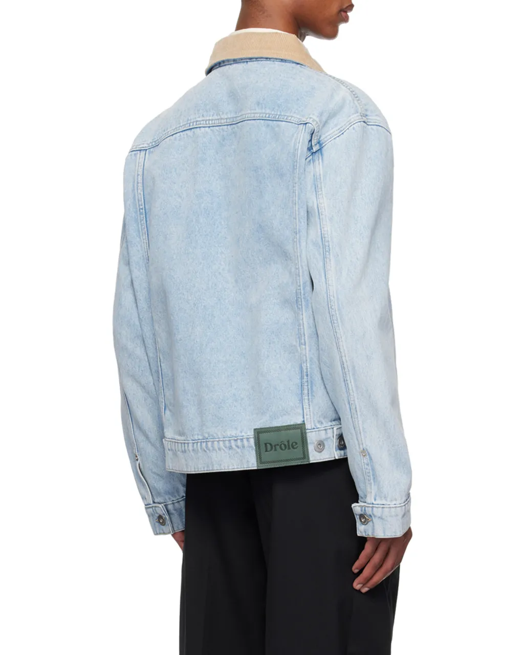 DrÔLe De Monsieur La Vest Jean DÉLavÉE Button-Up Denim Jacket