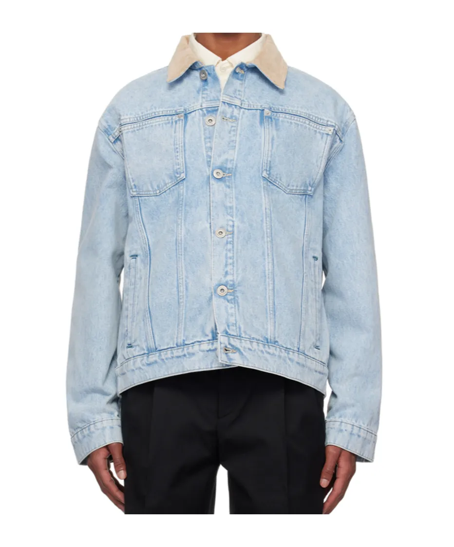 DrÔLe De Monsieur La Vest Jean DÉLavÉE Button-Up Denim Jacket