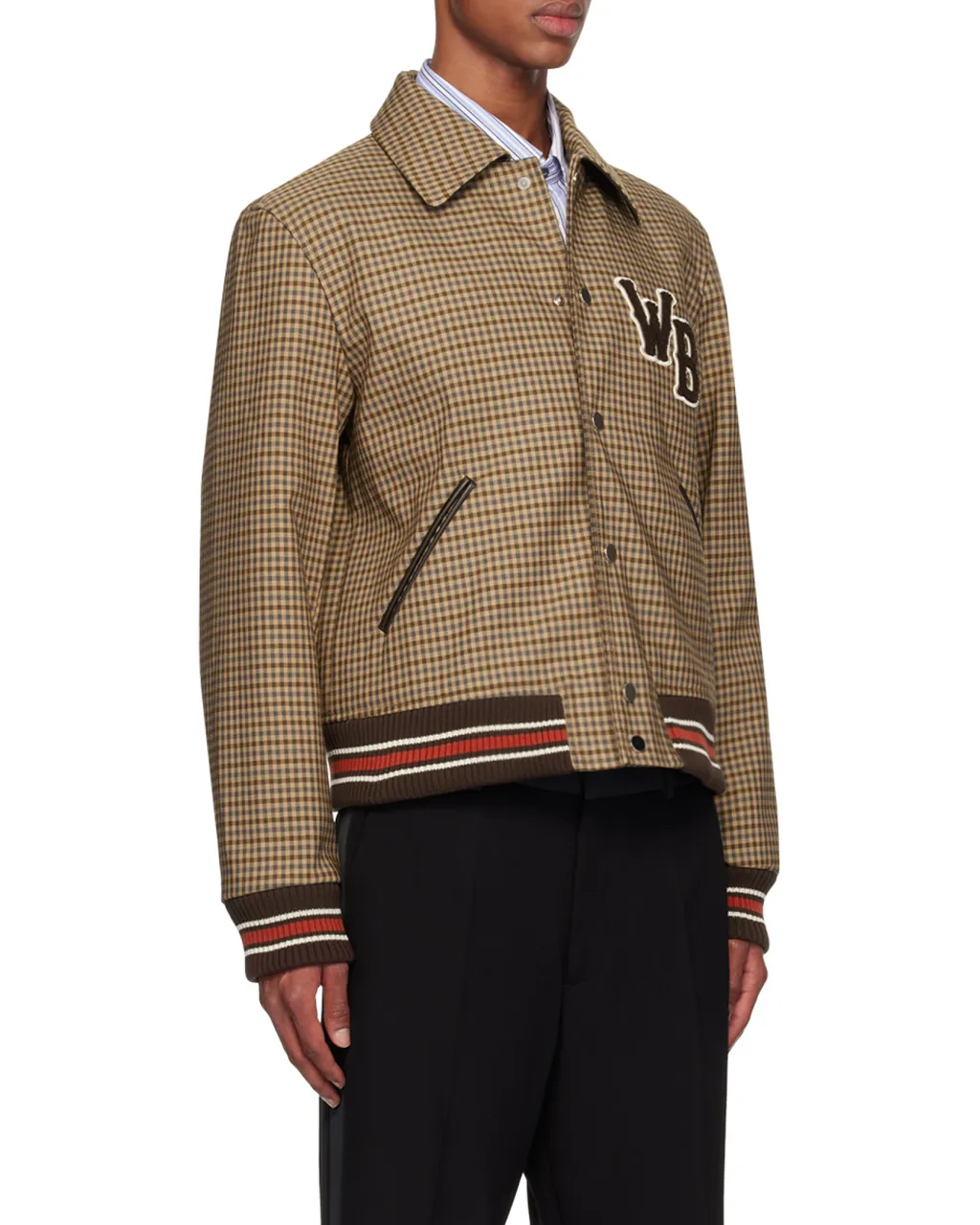 Wales Bonner Homecoming Varsity Checked Jacket