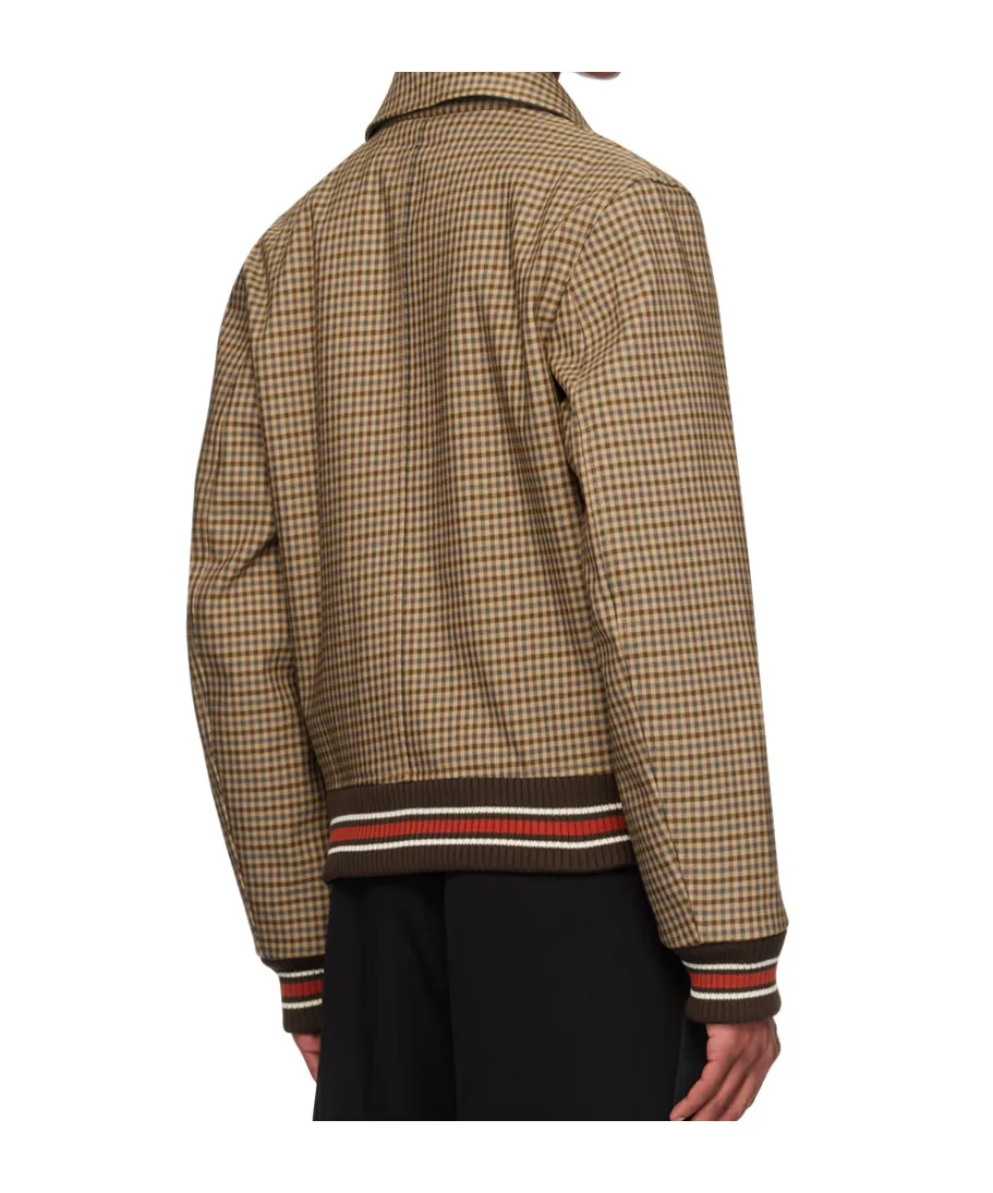 Wales Bonner Homecoming Varsity Checked Jacket