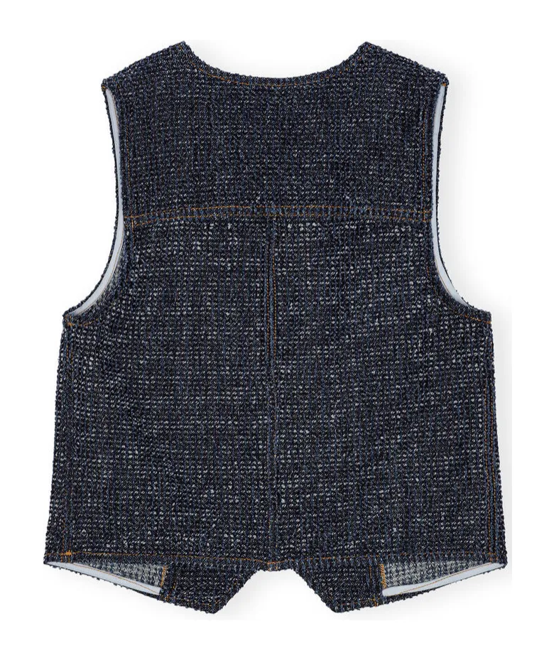 Ganni Fluffy Denim Vest