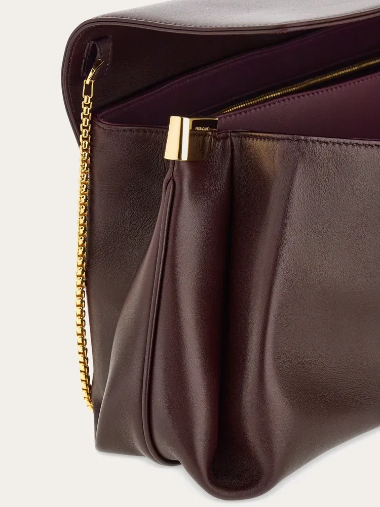 Front Flip Large Shoulder Bag