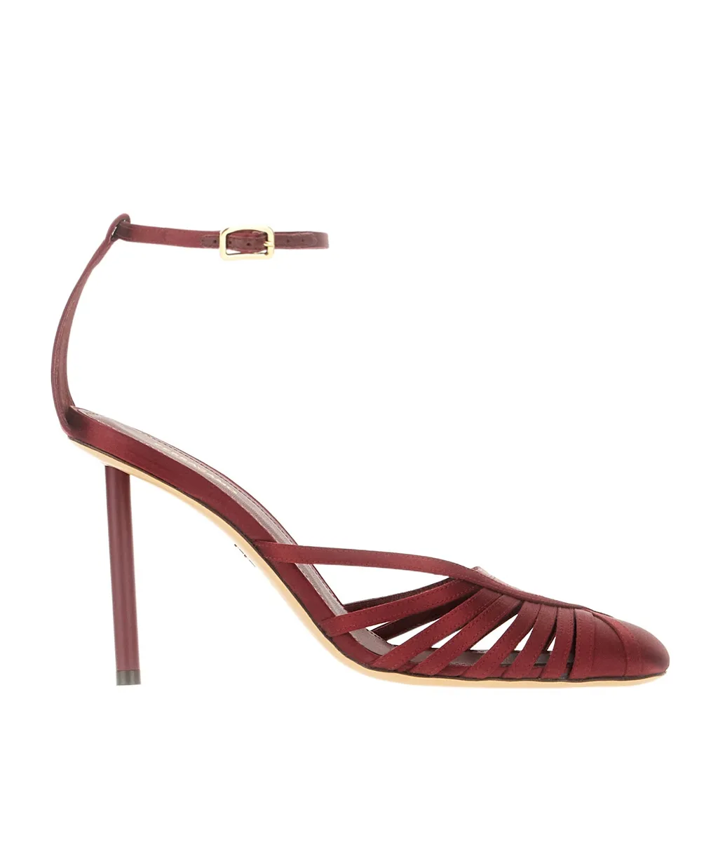 Hollowed-Out High-Heeled Sandals