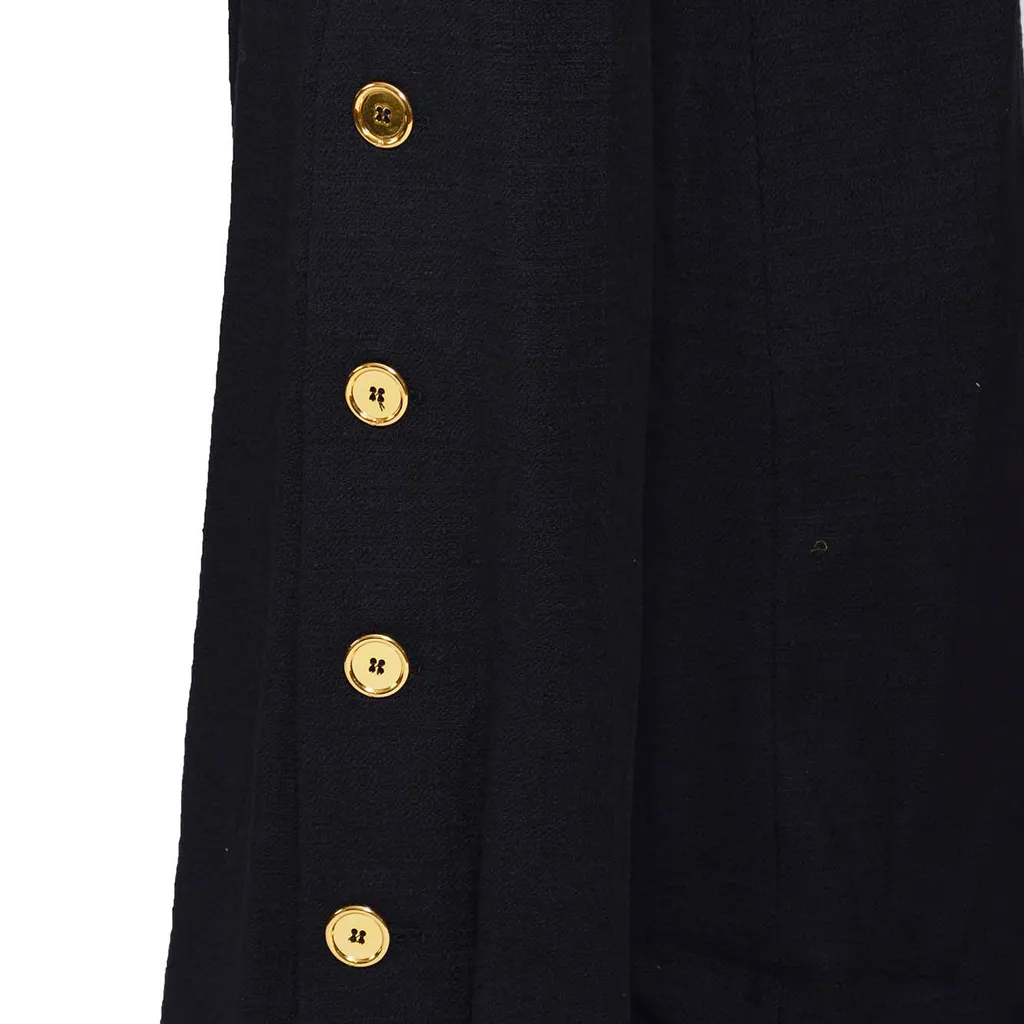 Patou Button-Detailed Tweed Flared Trousers