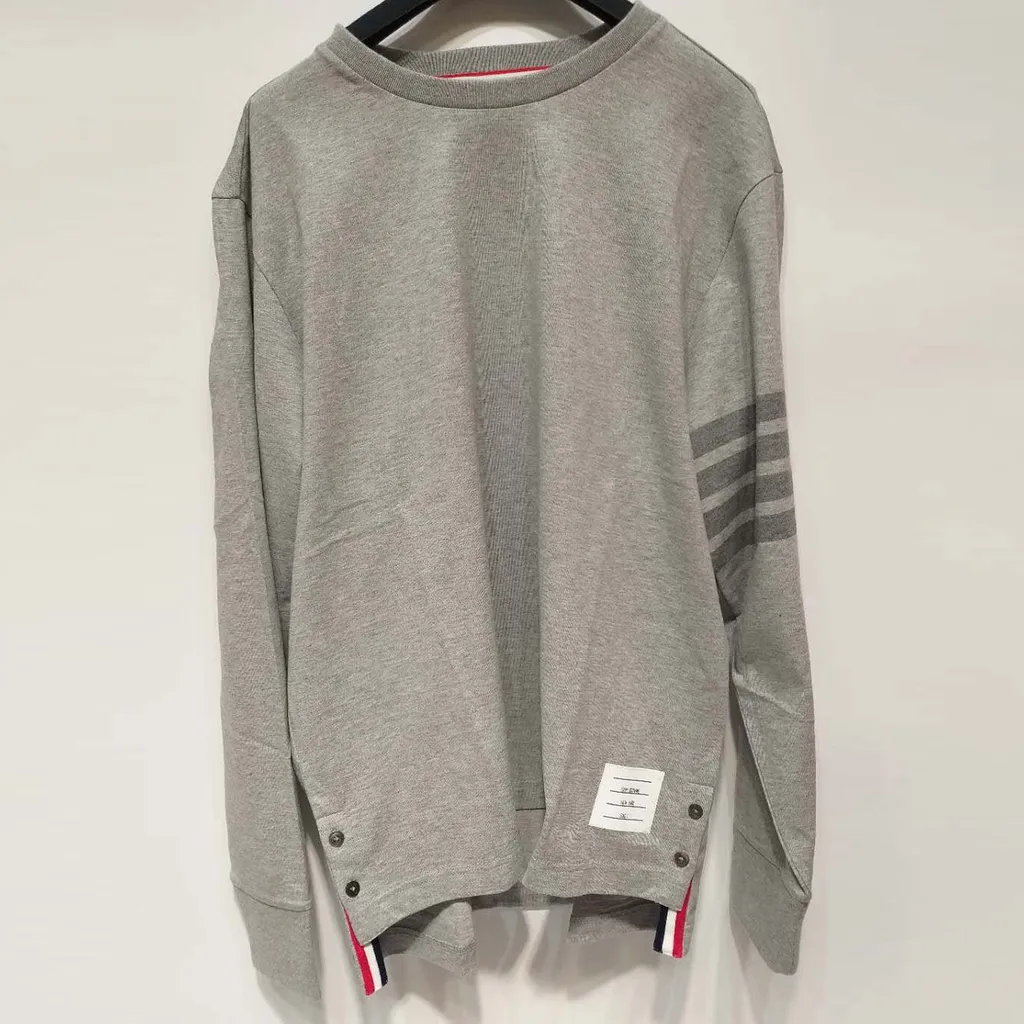 Thom Browne 4-Bar Stripe Crewneck Sweatshirt