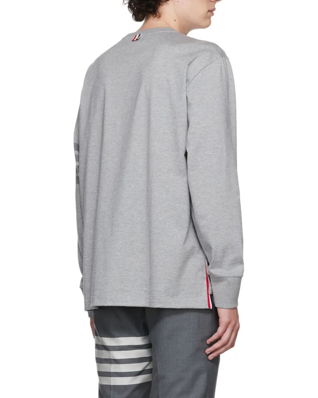 Thom Browne 4-Bar Stripe Crewneck Sweatshirt