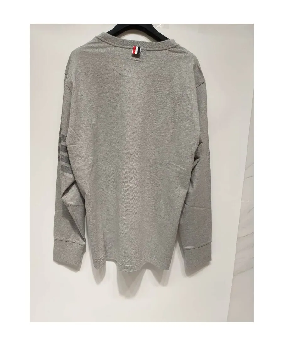 Thom Browne 4-Bar Stripe Crewneck Sweatshirt