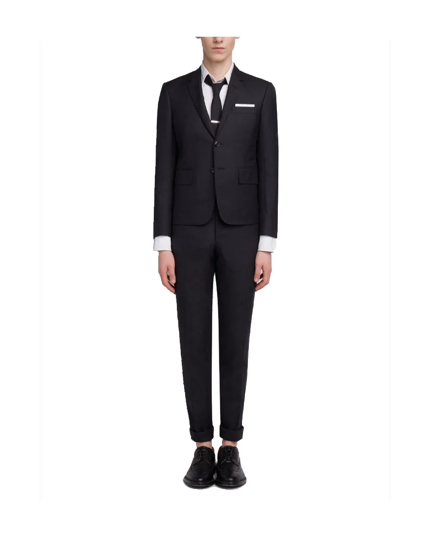 Super 120S Twill Suit With Tie