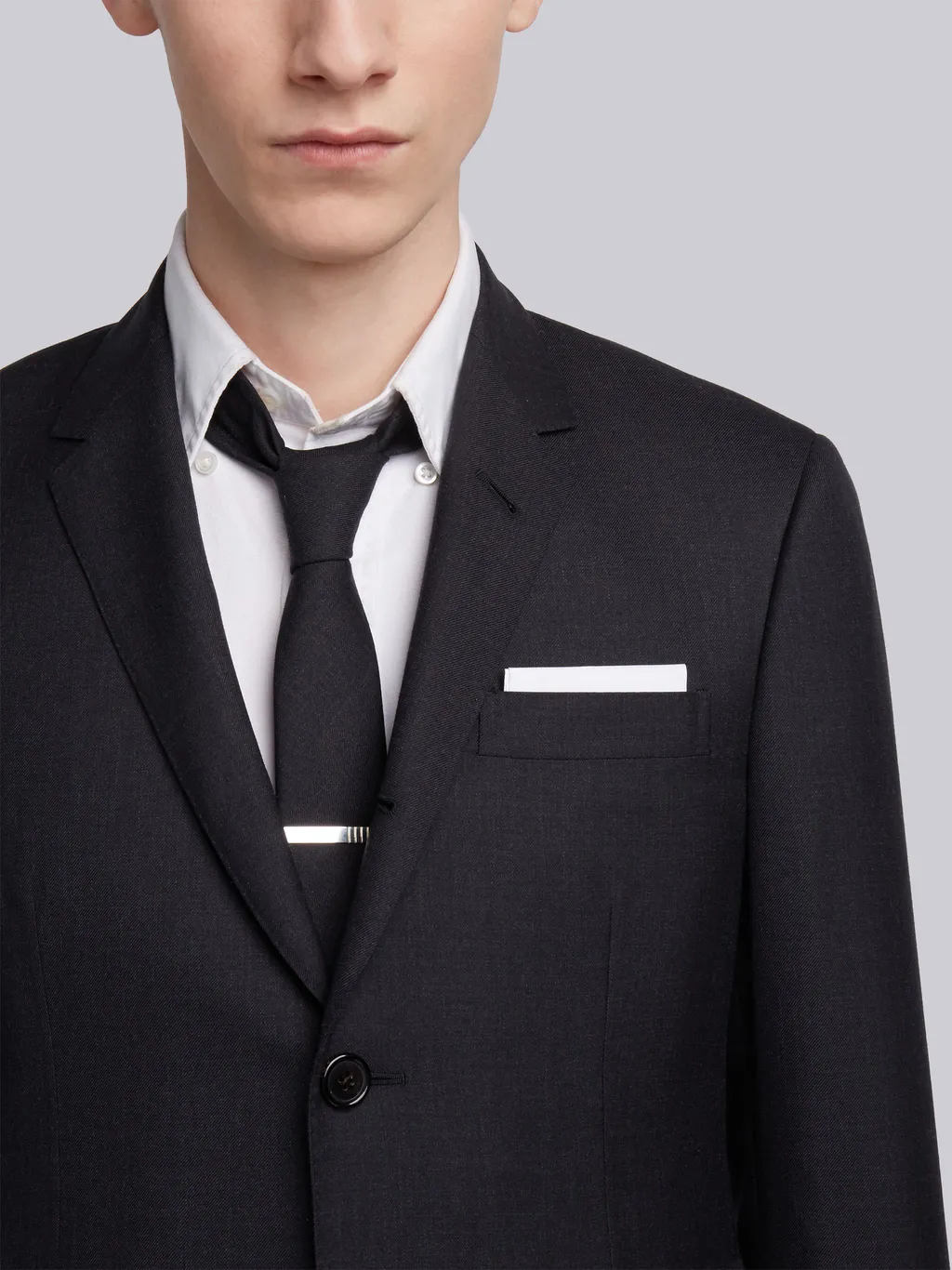 Super 120S Twill Suit With Tie