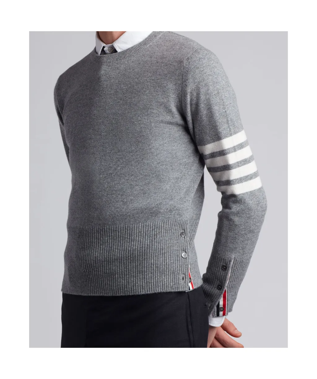 Thom Browne 4-Bar Crewneck Jumper