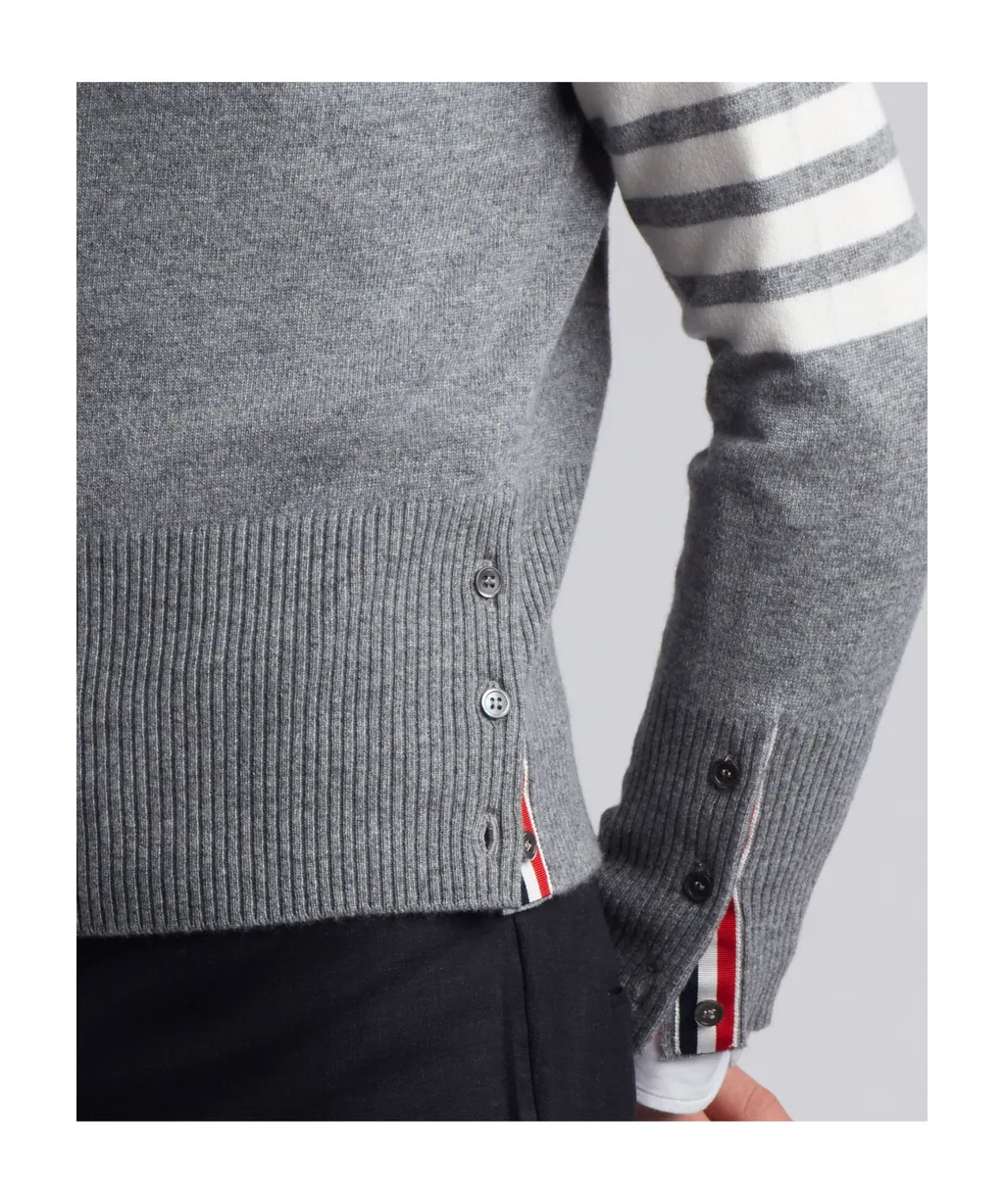 Thom Browne 4-Bar Crewneck Jumper