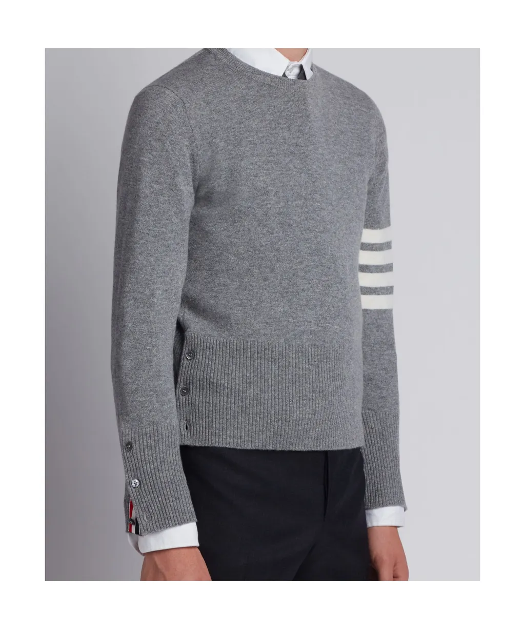Thom Browne 4-Bar Crewneck Jumper