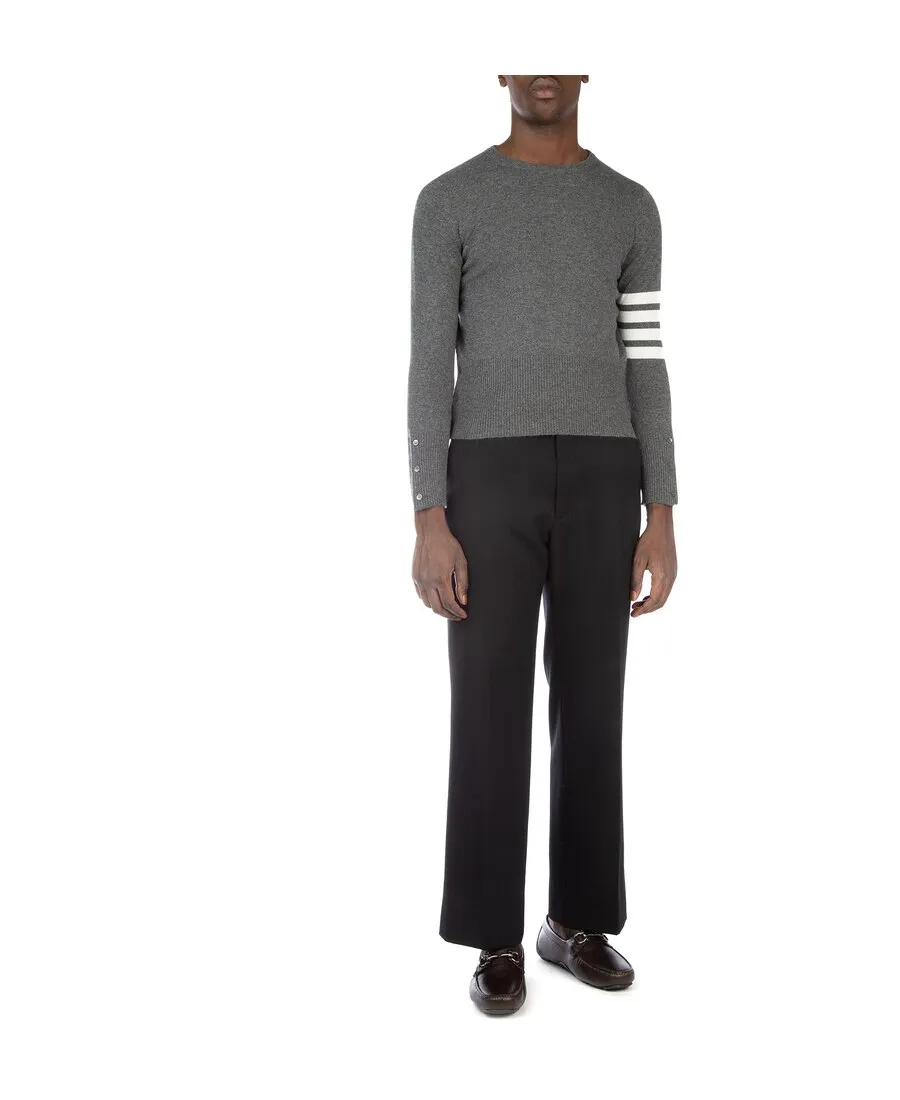 Thom Browne 4-Bar Crewneck Jumper