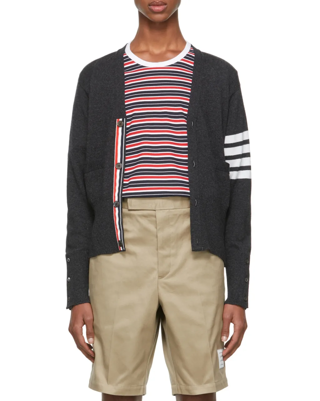 Thom Browne 4-Bar Stripe Cardigan