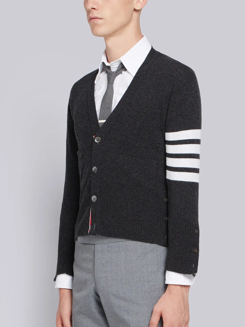 Thom Browne 4-Bar Knitted Cardigan