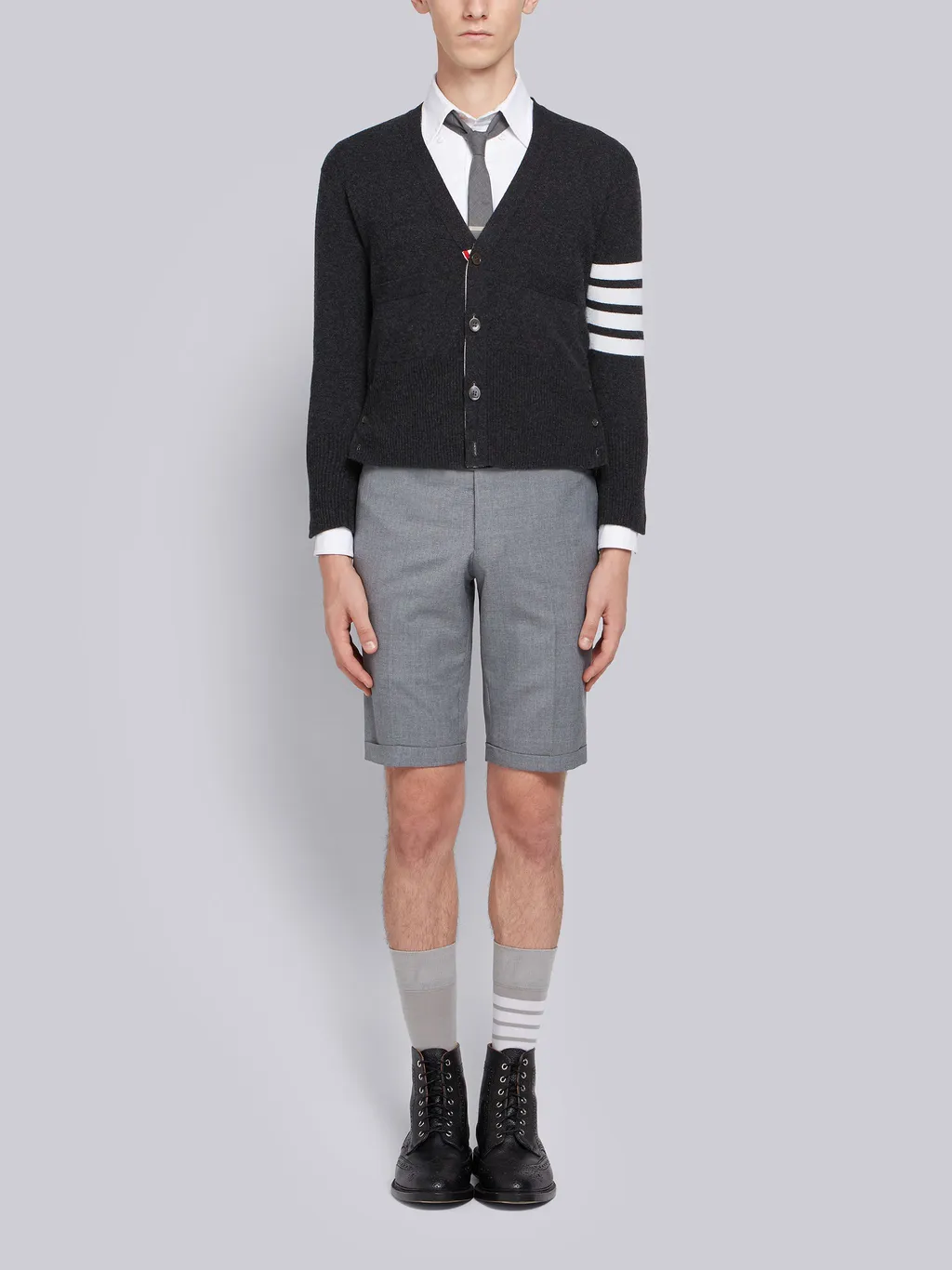 Thom Browne 4-Bar Knitted Cardigan