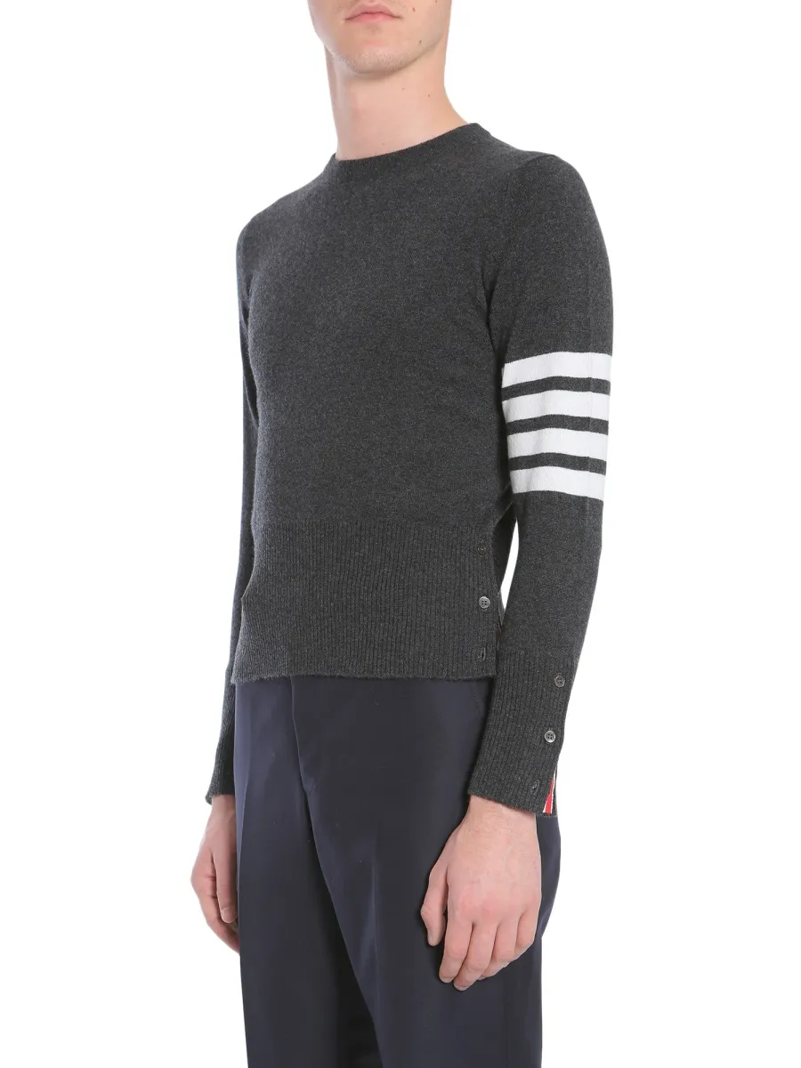 Thom Browne 4-Bar Crewneck Jumper