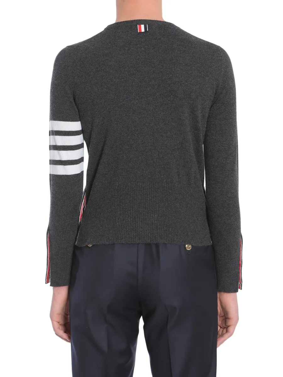 Thom Browne 4-Bar Crewneck Jumper